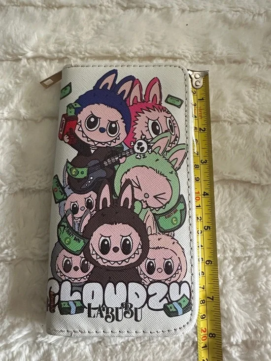 LaBubu Loud Plush Character Zip Wallet - Multi Colored NWT - Picture 5 of 6